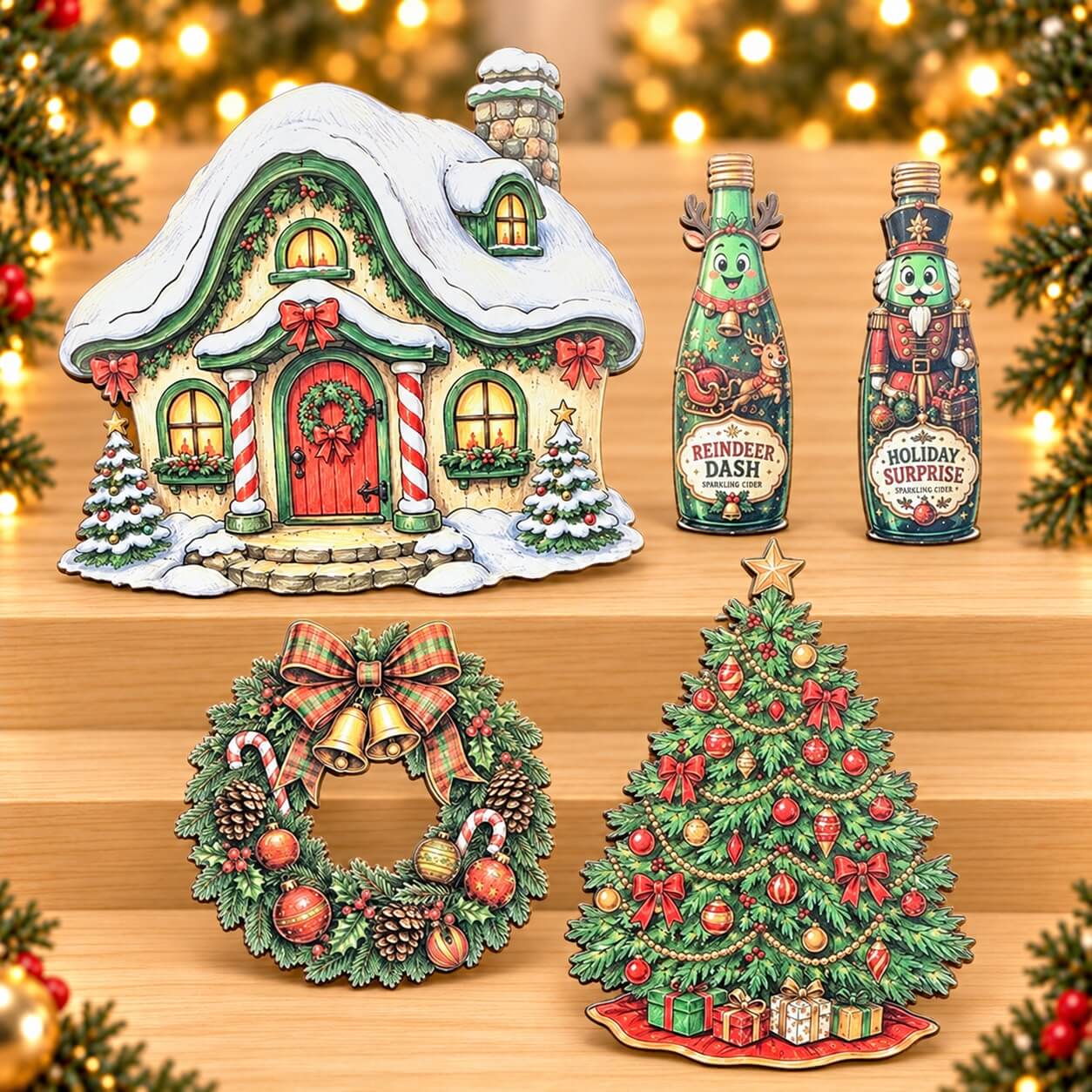 ChristmasCheerpapercutoutsizeandcardstocktexturedetail