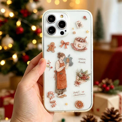 ChristmasDayPETstickersheetsinfourvintageholidaystylesforscrapbookingandphonecase
