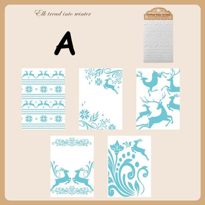 ChristmasWinter-EmbossedPaper-Scrapbook-A