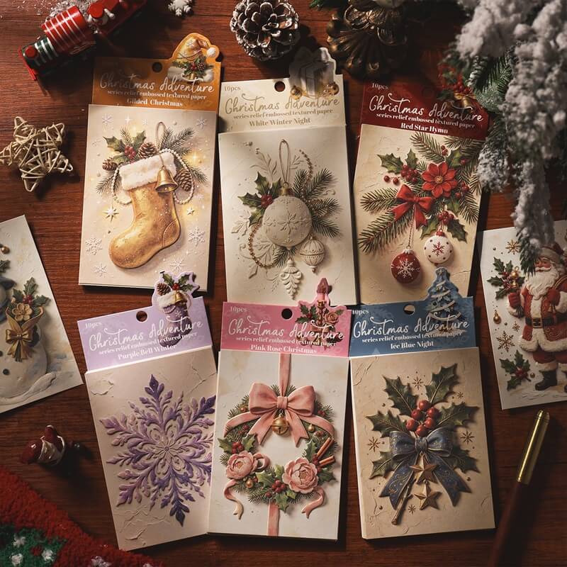 Christmas Adventure-EmbossedPaper-Scrapbook