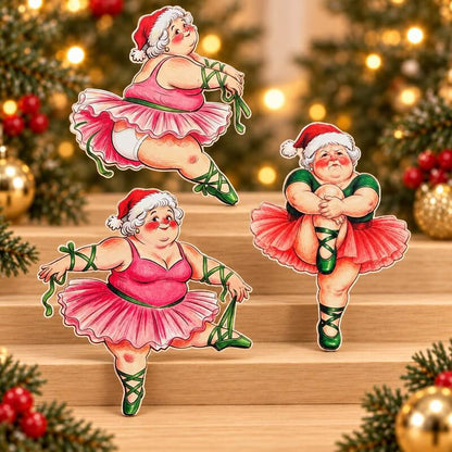 Christmasballetcardstockcutoutsizeandpapertexturedetail