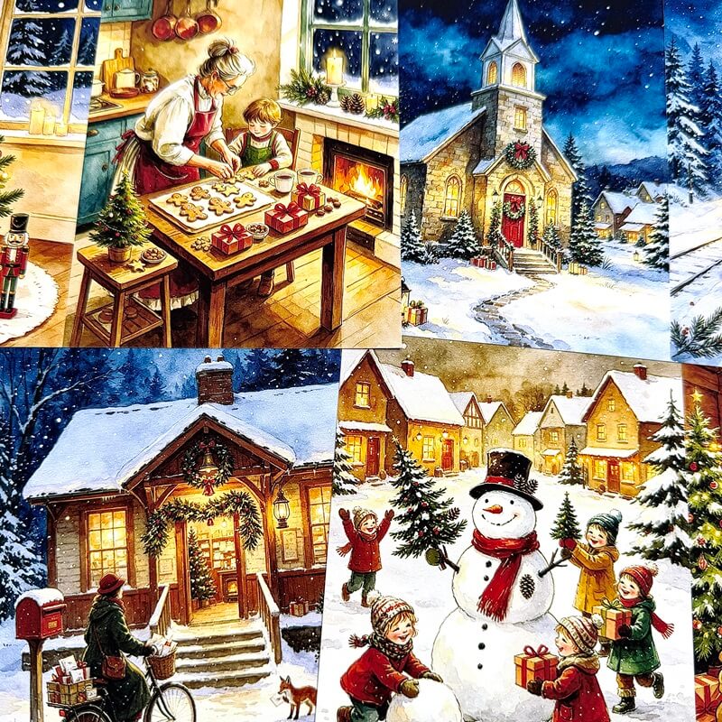 Christmasdecorativepaperforscrapbookingandcollagecrafts