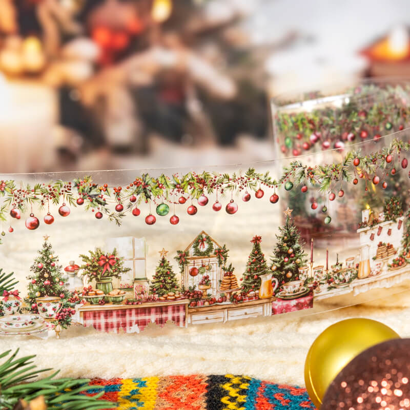 Christmas PET Tape – Winter Village & Holiday Designs