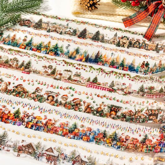 Christmas PET Tape – Winter Village & Holiday Designs