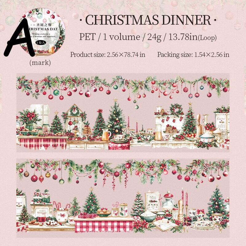 Christmas PET Tape – Winter Village & Holiday Designs
