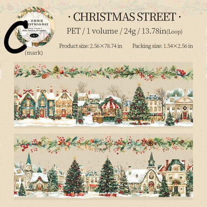 Christmas PET Tape – Winter Village & Holiday Designs