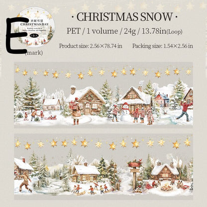 Christmas PET Tape – Winter Village & Holiday Designs