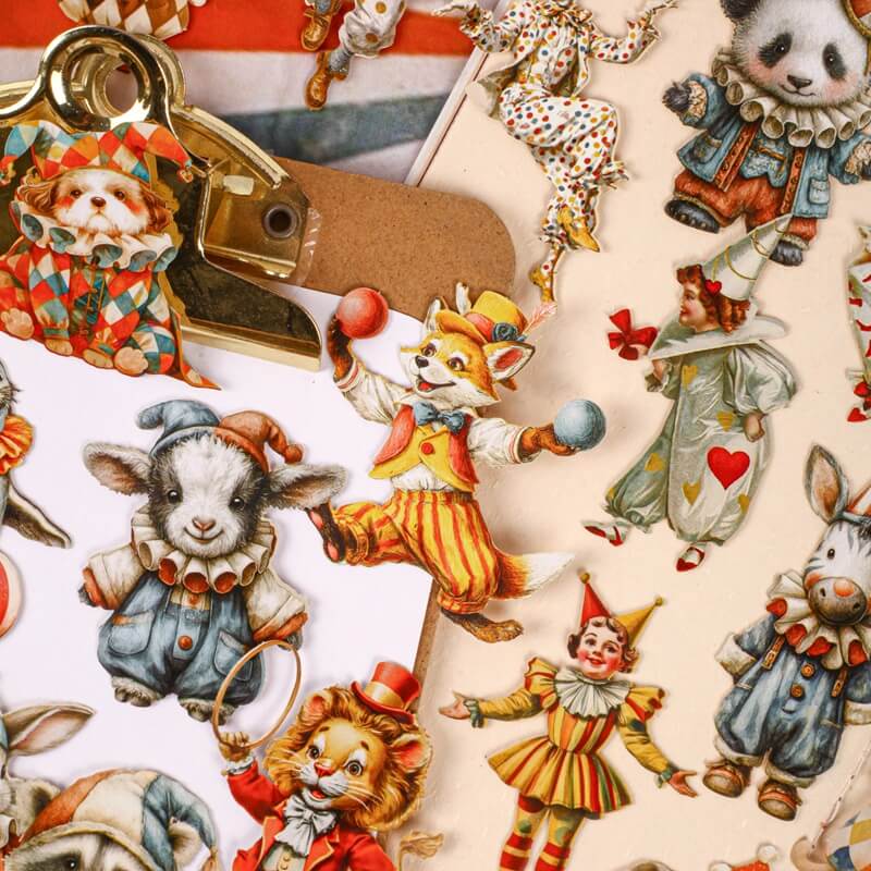 Circus-HardCardStickers-Scrapbook-2
