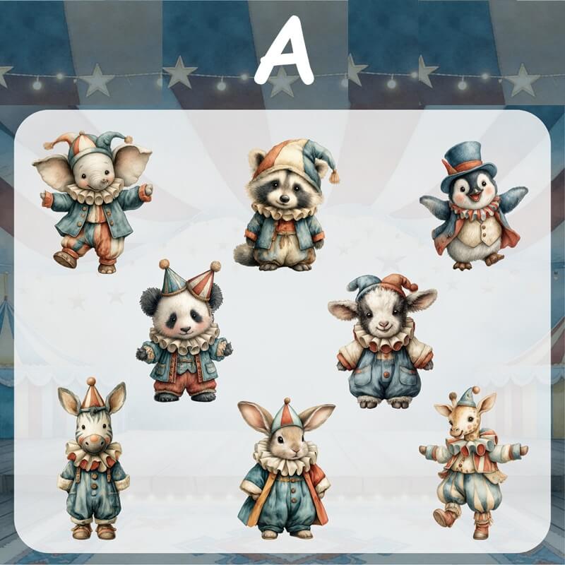 Circus-HardCardStickers-Scrapbook-A