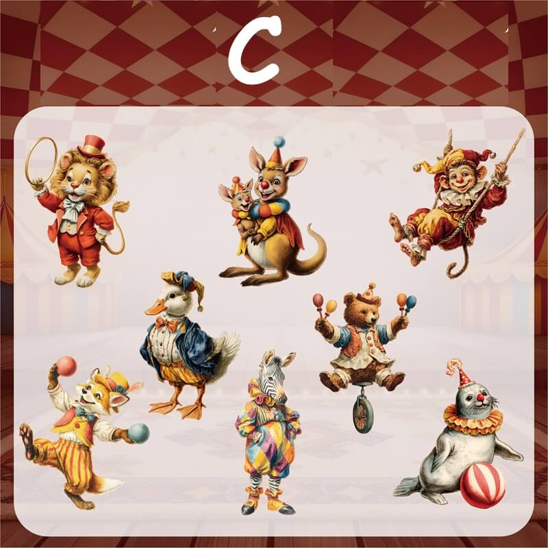 Circus-HardCardStickers-Scrapbook-C