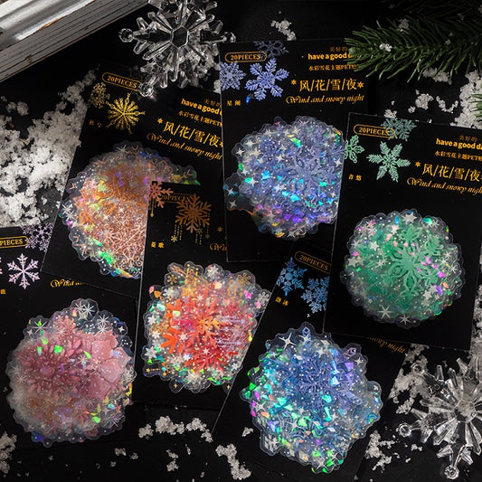 snowflake stickers