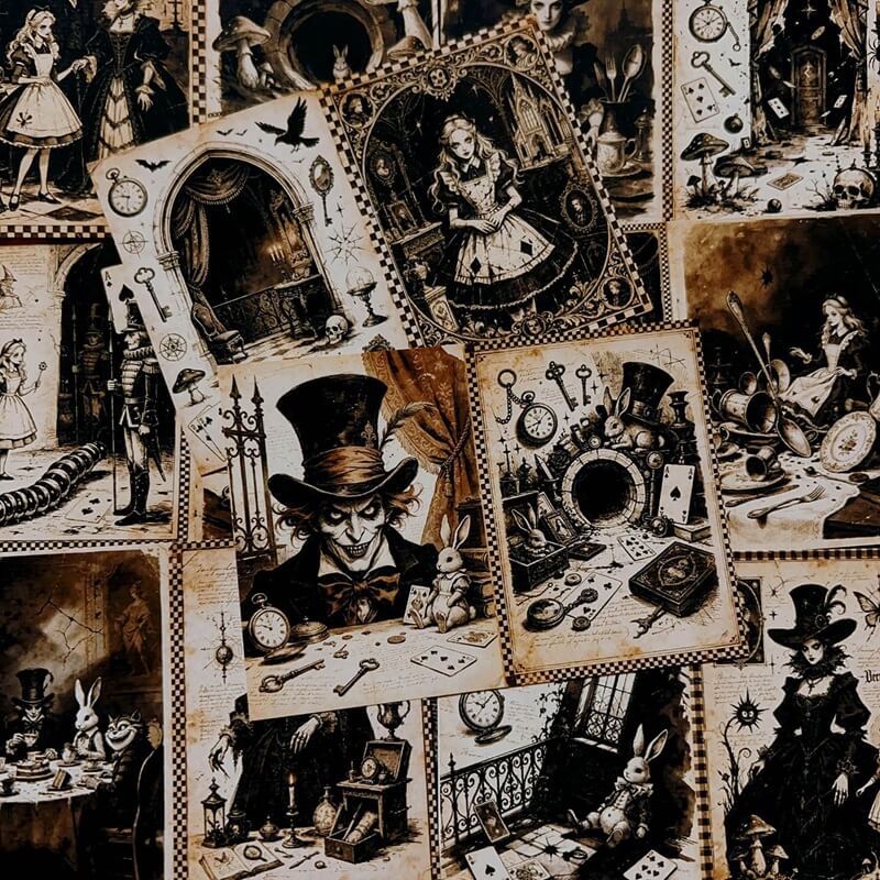 DarkAliceinWonderland-Paper-JunkJournal-1