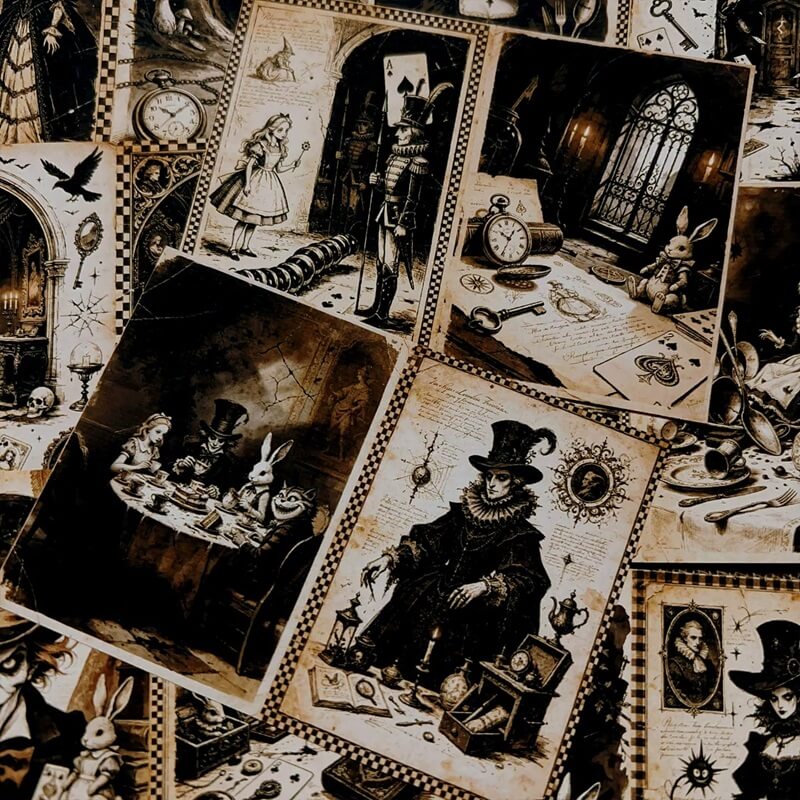 DarkAliceinWonderland-Paper-JunkJournal-4