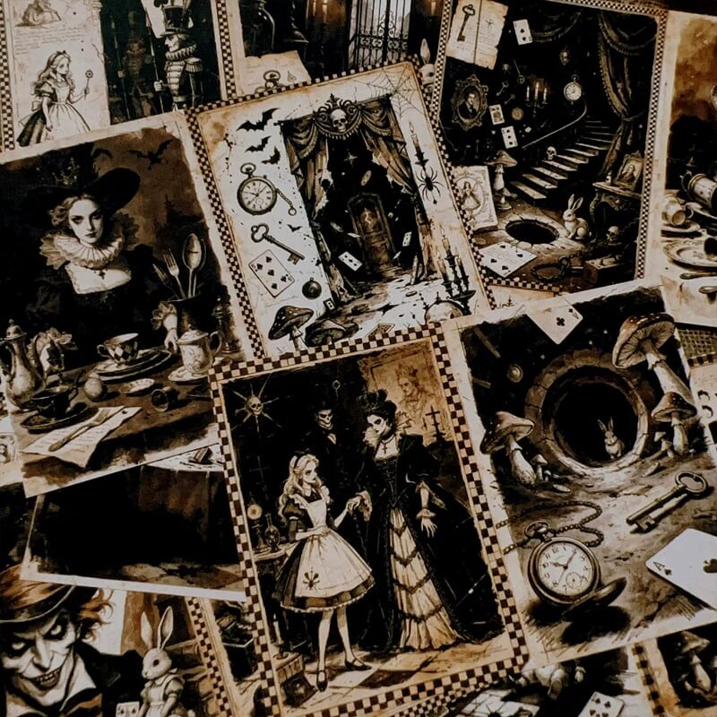 DarkAliceinWonderland-Paper-JunkJournal-5