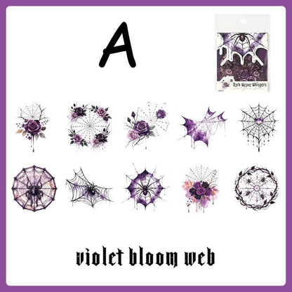 DarkSpiderWeb-Stickers-JunkJournal-A