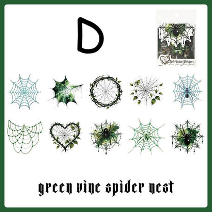 DarkSpiderWeb-Stickers-JunkJournal-D