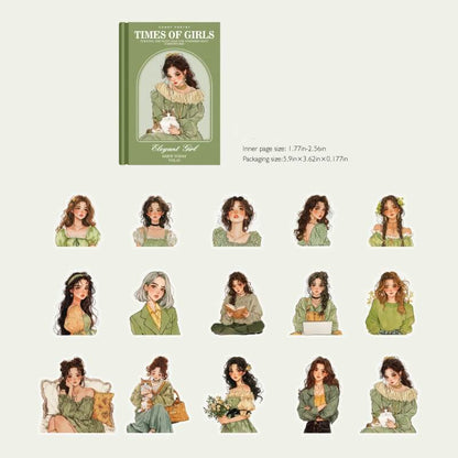 ElegantGirl_Greenoutfits_botanicalaccents_readingscenes_andcats