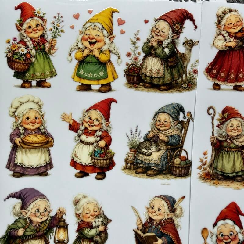 Elf Grandma - Transfer Stickers - DIY Crafts-1