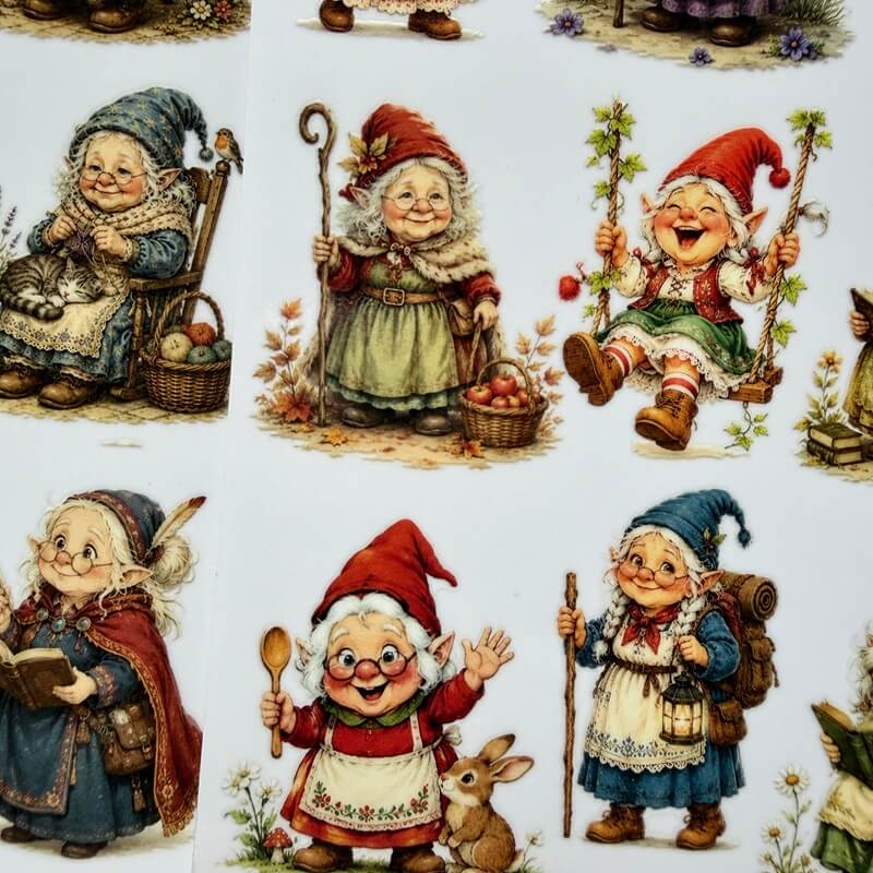 Elf Grandma - Transfer Stickers - DIY Crafts-2