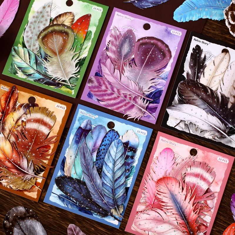 Feather-HardCardSticker-Scrapbook
