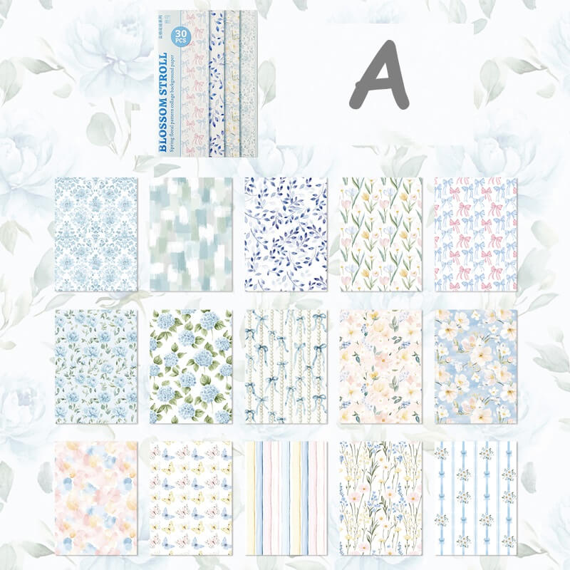 Floral-craftpaper-Scrapbook-A