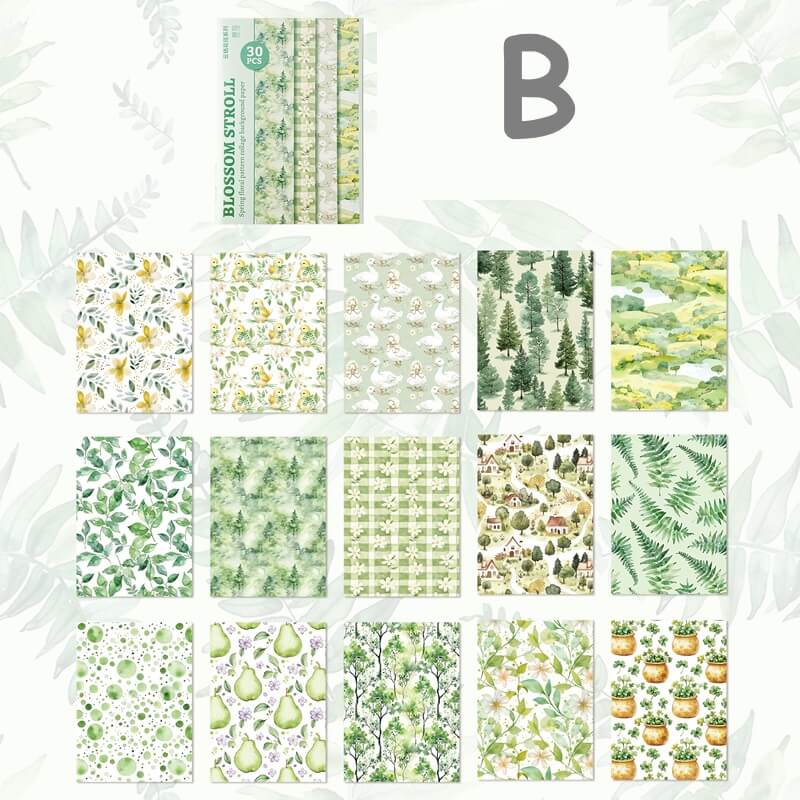 Floral-craftpaper-Scrapbook-B