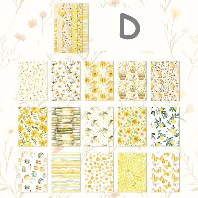Floral craft paper
