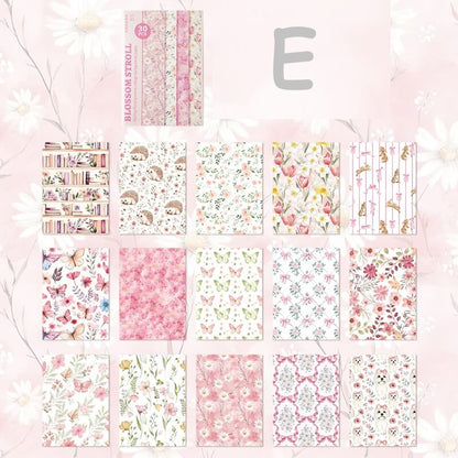 Floral-craftpaper-Scrapbook-E