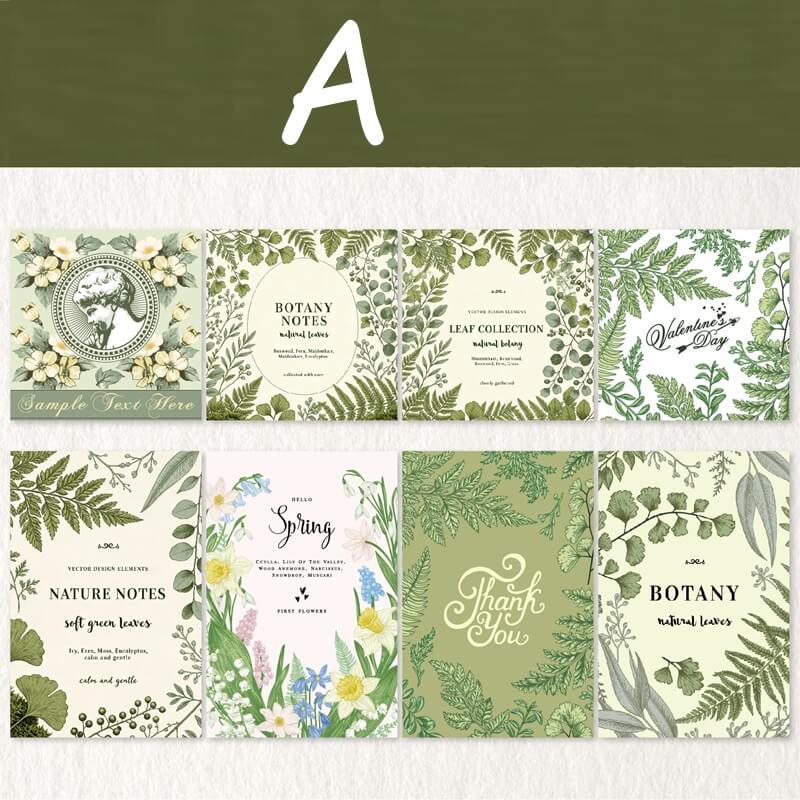 Floral vellum paper with vintage rose designs-A style