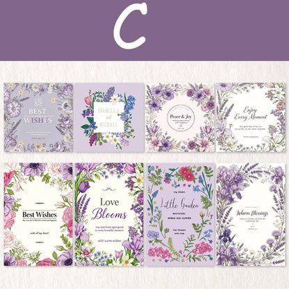 Floral vellum paper with vintage rose designs-C style