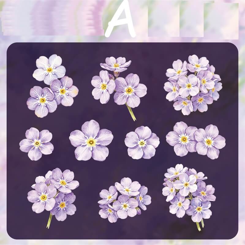 Flowers-HardCardStickers-Scrapbook-A