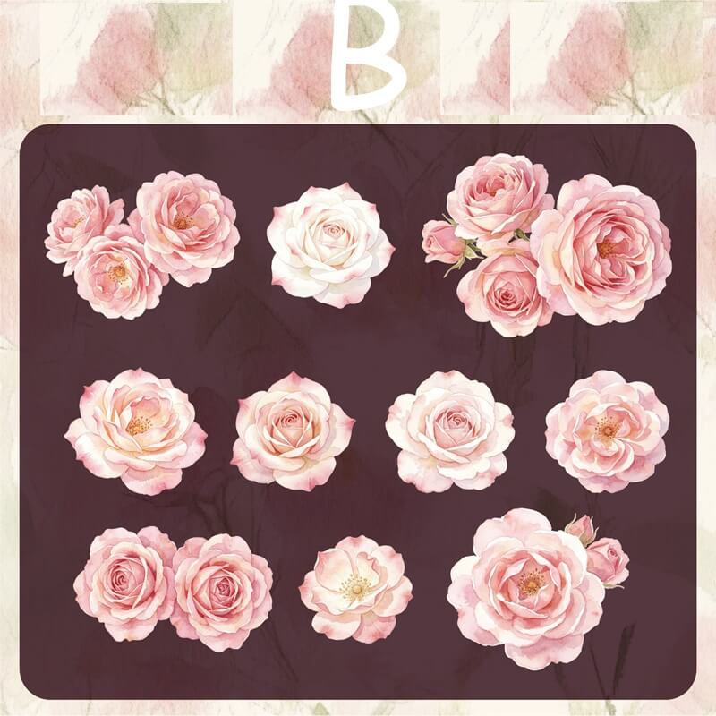 Flowers-HardCardStickers-Scrapbook-B