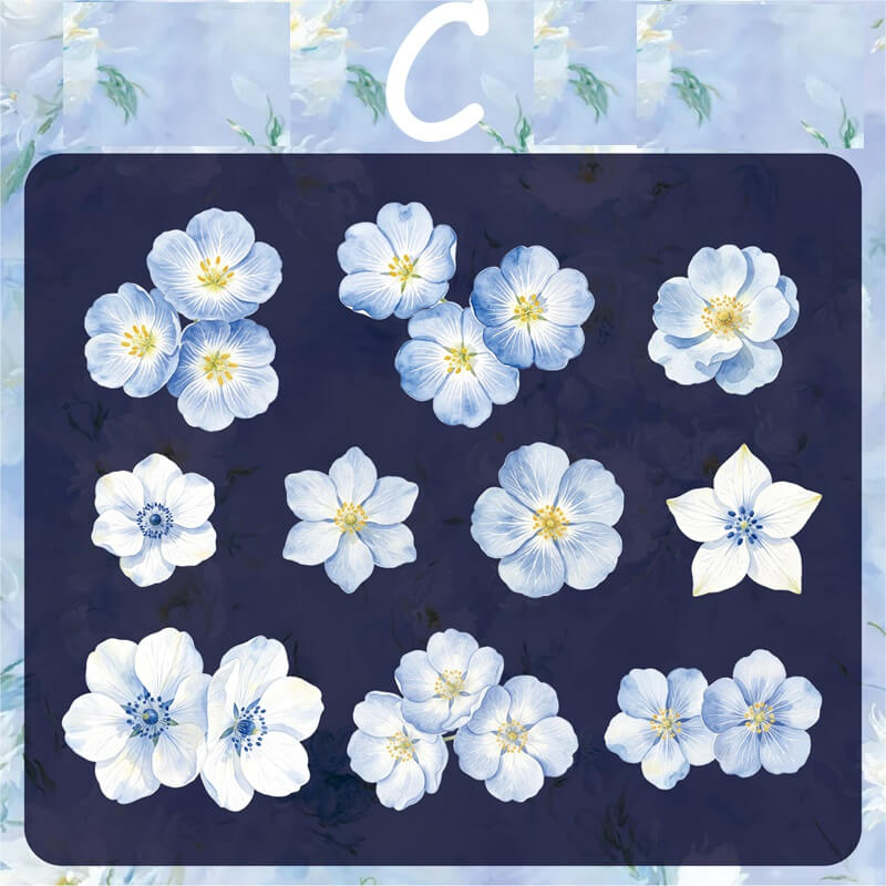 Flowers-HardCardStickers-Scrapbook-C