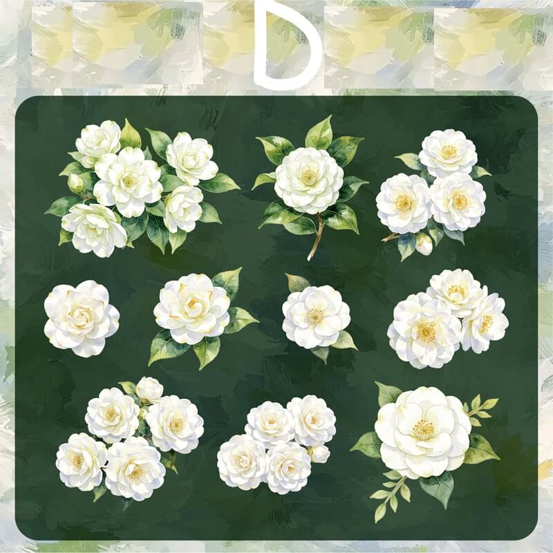 Flowers-HardCardStickers-Scrapbook-D