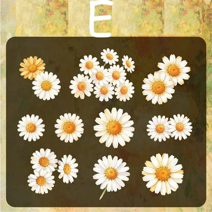 Flowers-HardCardStickers-Scrapbook-E