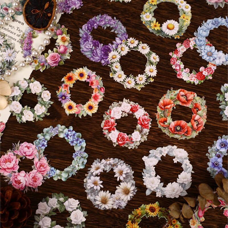 Flowerwreath-Hardcardsticker-Scrapbook-5