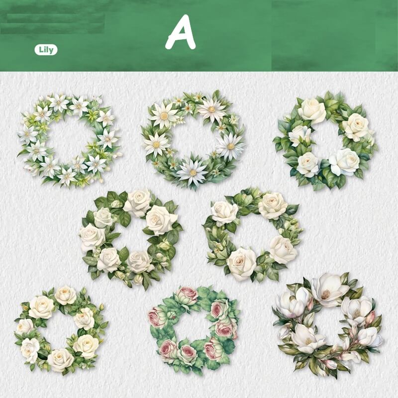 Flowerwreath-Hardcardsticker-Scrapbook-A