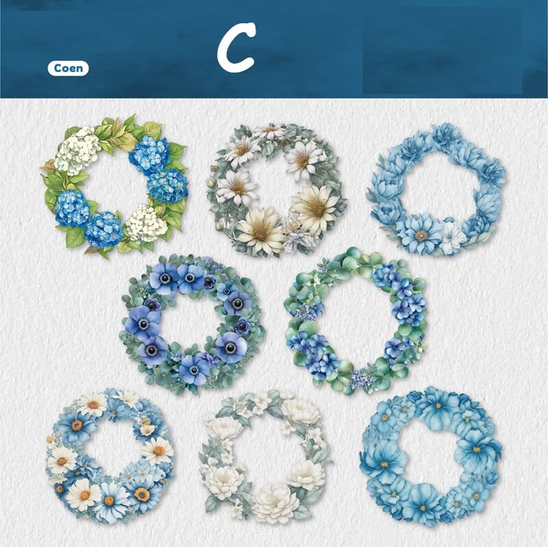 Flowerwreath-Hardcardsticker-Scrapbook-C