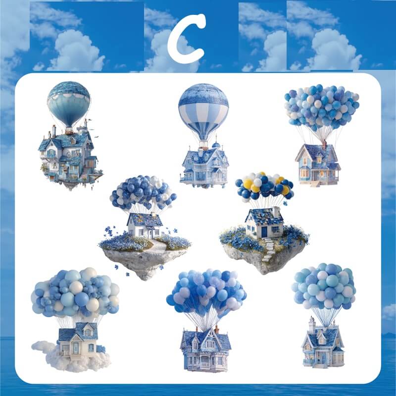 Flyinghouse-sticker-Scrapbooking-C