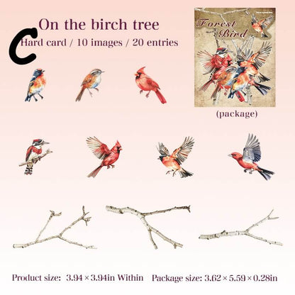 ForestBird-HardCardStickers-Scrapbook-C