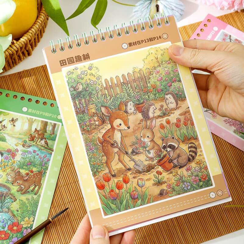 ForestSceneryCollage-StickerBook-Scrapbook-5