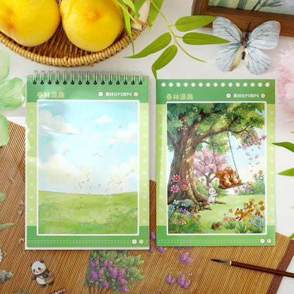 ForestSceneryCollage-StickerBook-Scrapbook-6
