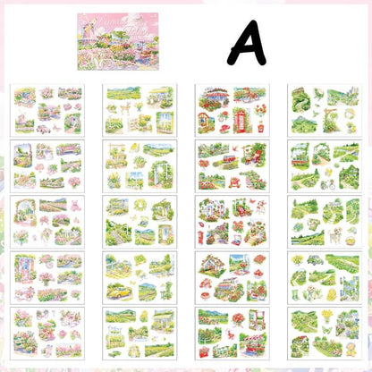 FourSeasonsScenery-StickerBook-Scrapbook-A