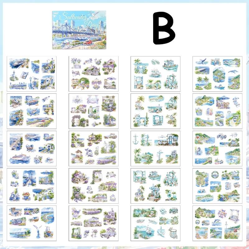 FourSeasonsScenery-StickerBook-Scrapbook-B