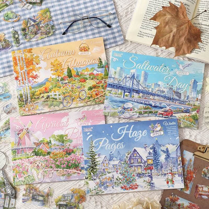FourSeasonsScenery-StickerBook-Scrapbook