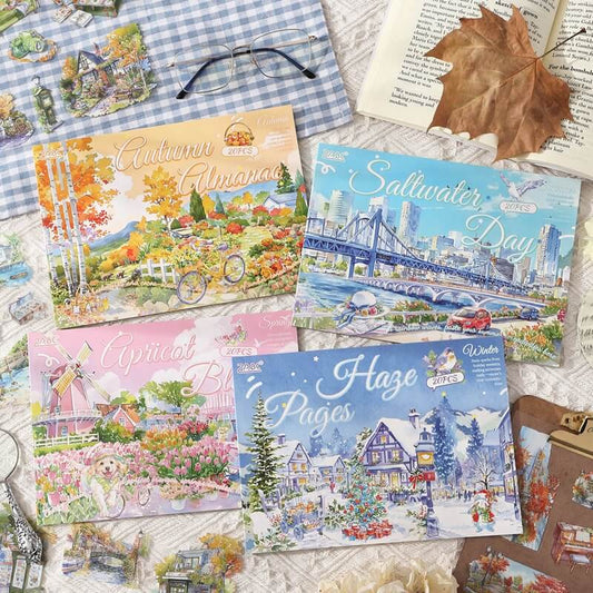 FourSeasonsScenery-StickerBook-Scrapbook