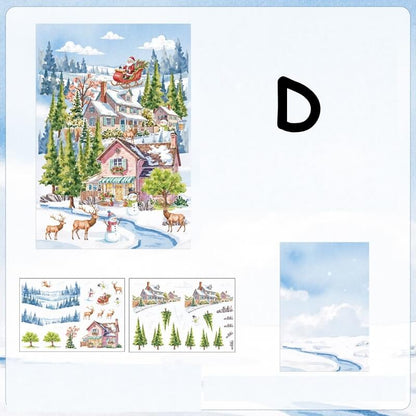 FourSeasonsScenery-Stickers-DiyCraft-D