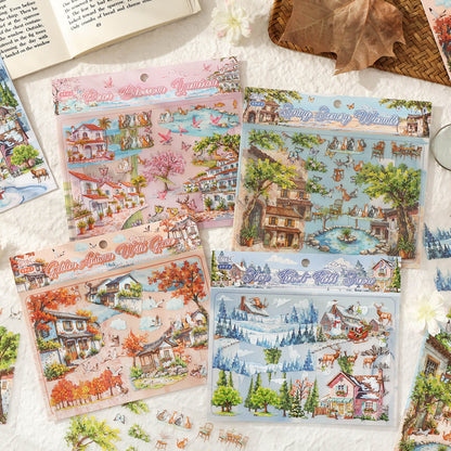 FourSeasonsScenery-Stickers-DiyCraft