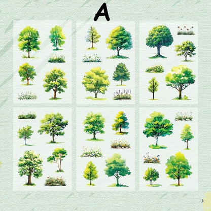 FourSeasonsTrees-FlatStickers-Scrapbook-A