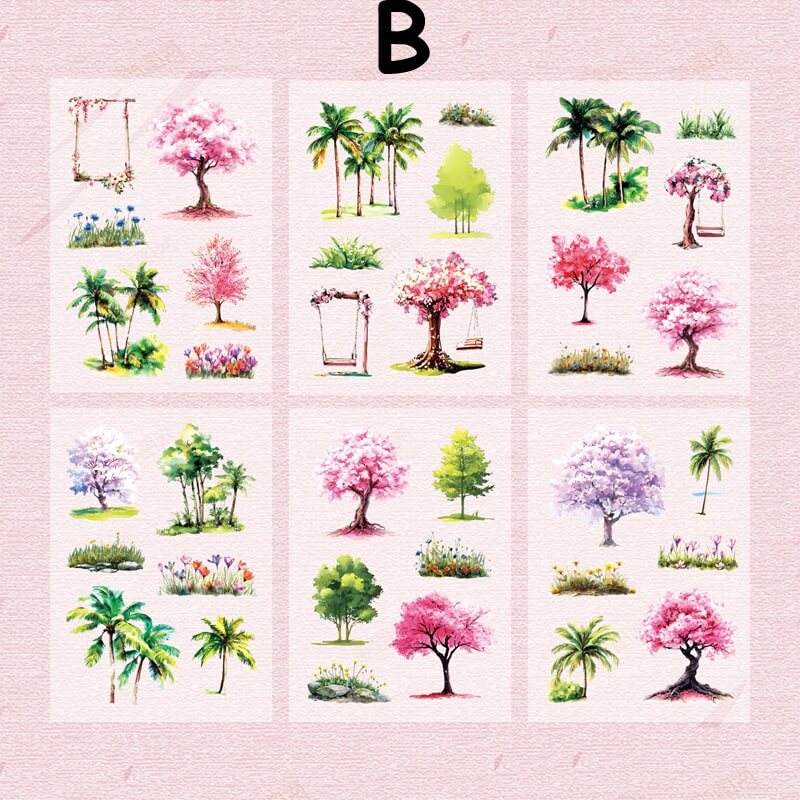 FourSeasonsTrees-FlatStickers-Scrapbook-B